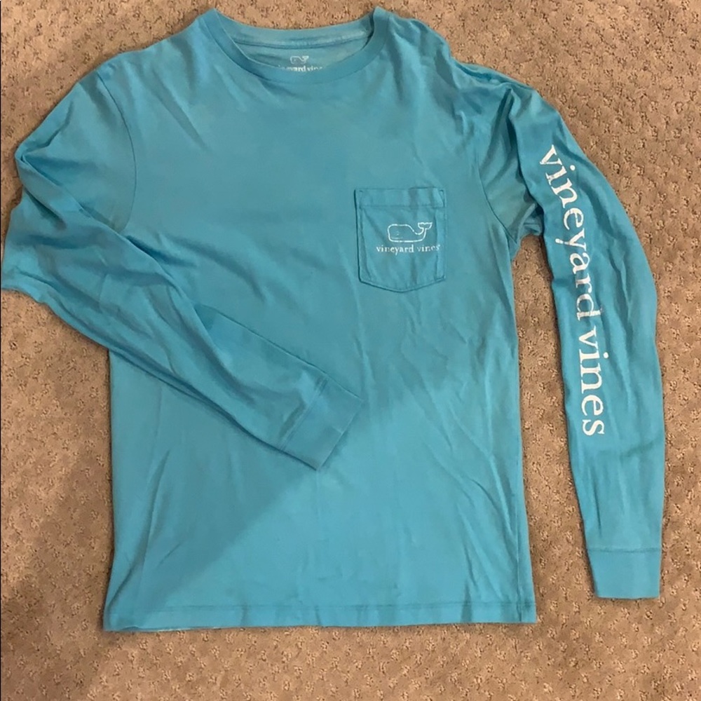 Vineyard vines long sleeved tee - aqua - XS